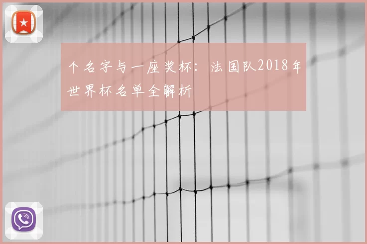 个名字与一座奖杯:法国队2018年世界杯名单全解析
